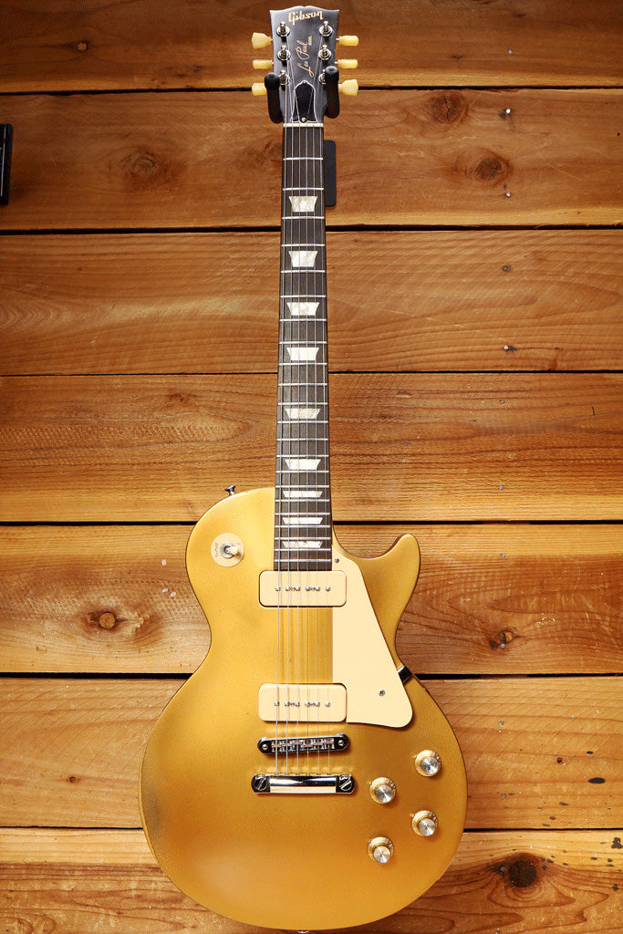 ギター Gibson lespaul tribute 60s p90 Gold Top Gibson Les Paul Studio '60s Tribute - Satin Gold Top