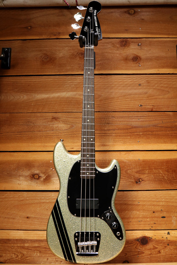 Fender Squier MIkey Way Short Scale Mustang Bass Clean! + Bag