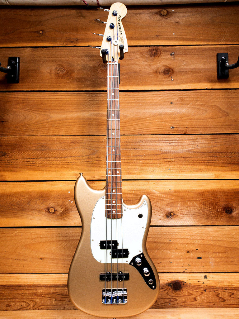 【美品】Fender Player Mustang Bass PJ Fender Player Mustang PJ Bass With Pau Ferro Fingerboard Aged