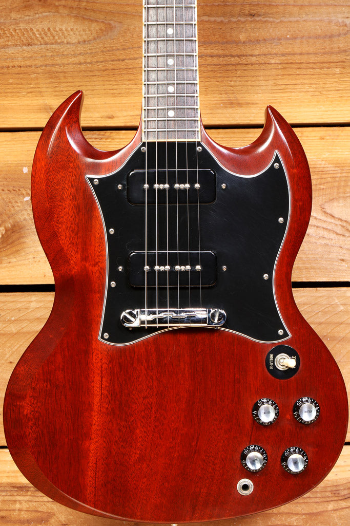 Gibson Pete Townshend SG Satin Cherry + OHSC Mahogany Rosewood P90