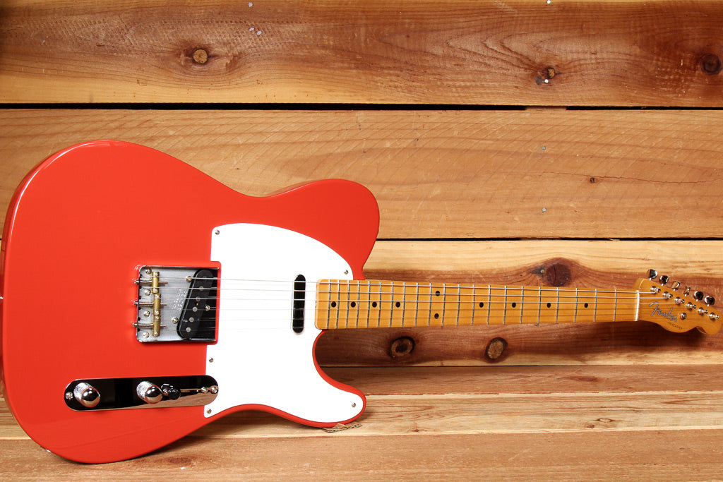FENDER 2019 VINTERA 50s TELECASTER Fiesta Red Mint! + Bag & Papers