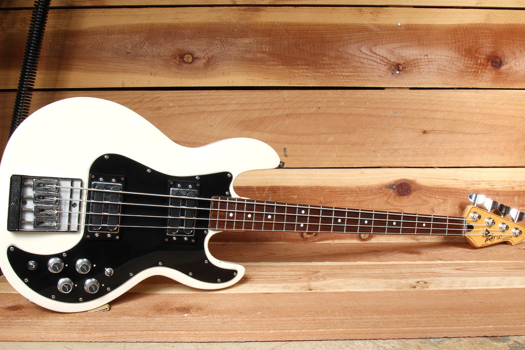 PEAVEY T-40 VINTAGE 1980 4-String USA Bass in White +OHSC Toaster