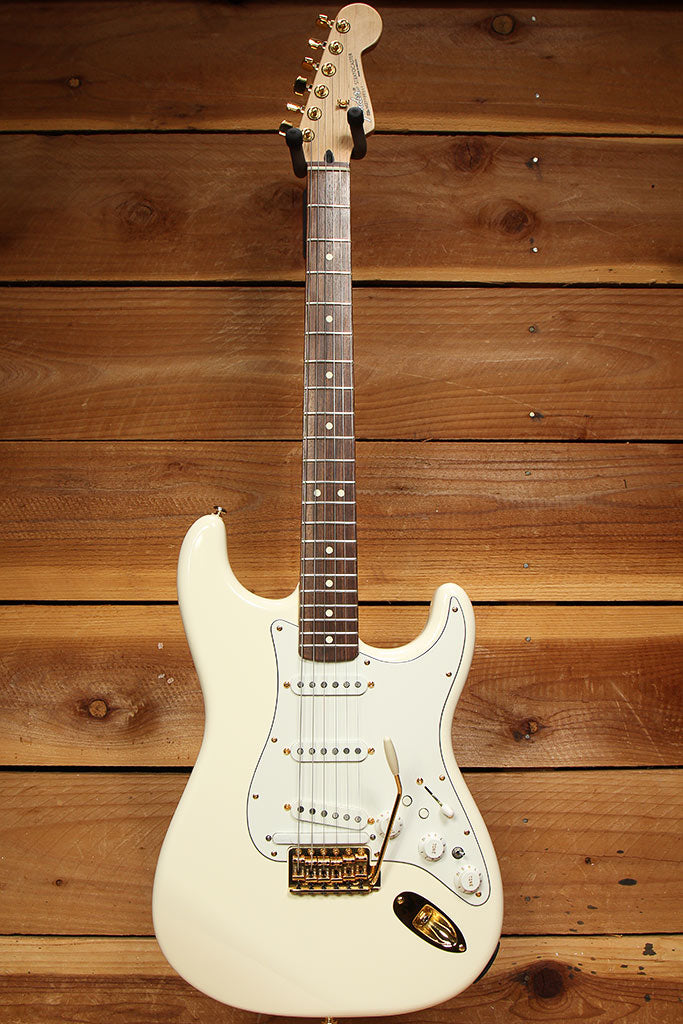Fender Roland Ready GC-1 Stratocaster White/Gold 13-Pin MIDI Pickup Strat  00011