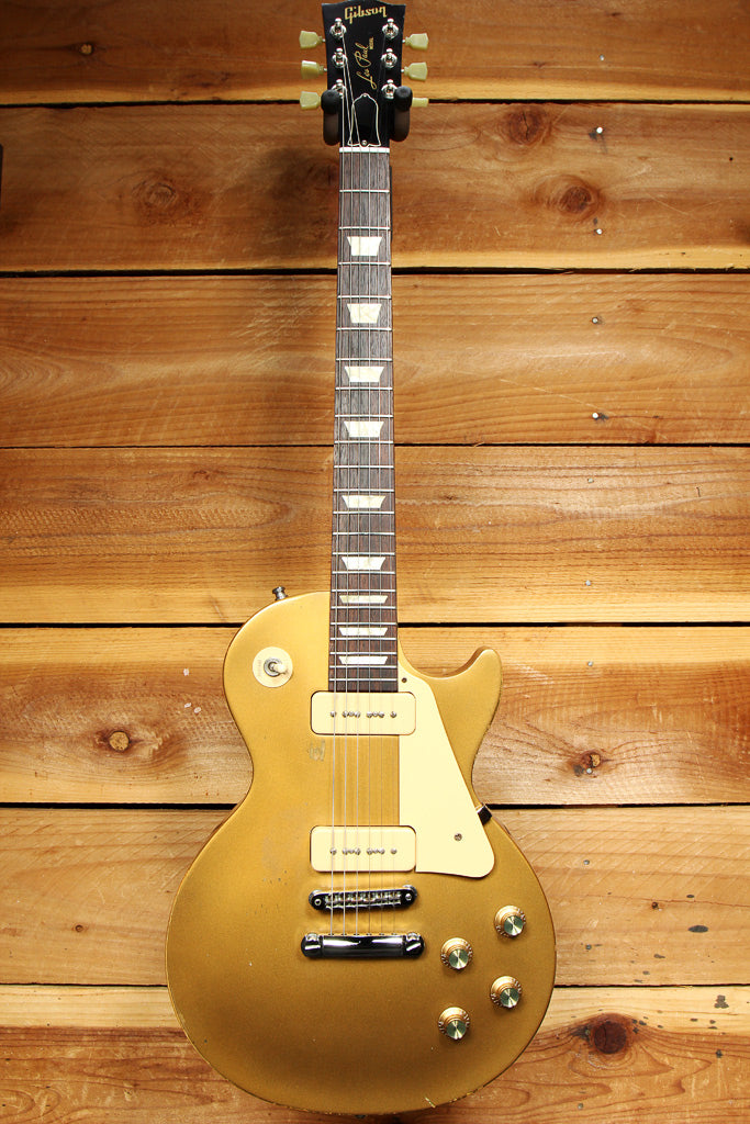 GIBSON 2011 LES PAUL 60s TRIBUTE T Goldtop Worn Satin Relic 10665
