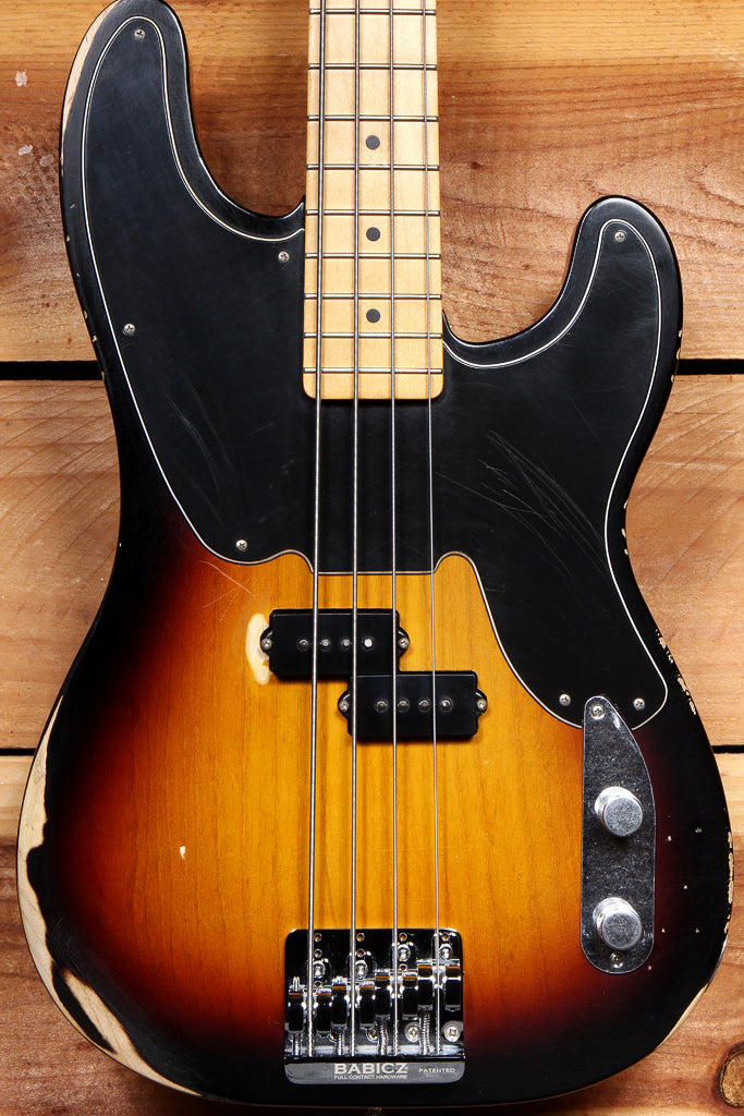 FENDER MIKE DIRNT ROAD WORN '51 Precision Bass BABICZ Bridge Sunburst +Bag  54409