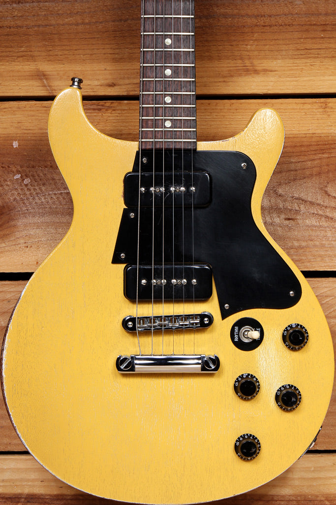 GIBSON 2006 LES PAUL Special Double Cut Cutaway RELIC! Faded TV Yellow P90  60510