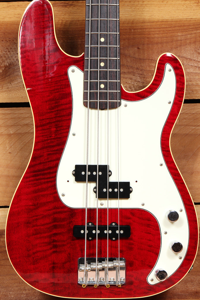 FENDER 2006 AERODYNE PRECISION BASS Flame Maple Top Red Foto FMT