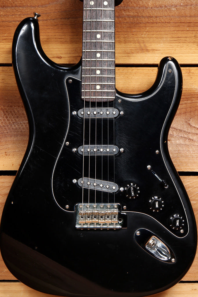 FENDER HIGHWAY ONE 1 STRATOCASTER DiMarzio PUs USA AMERICAN BLACKOUT STRAT  58597