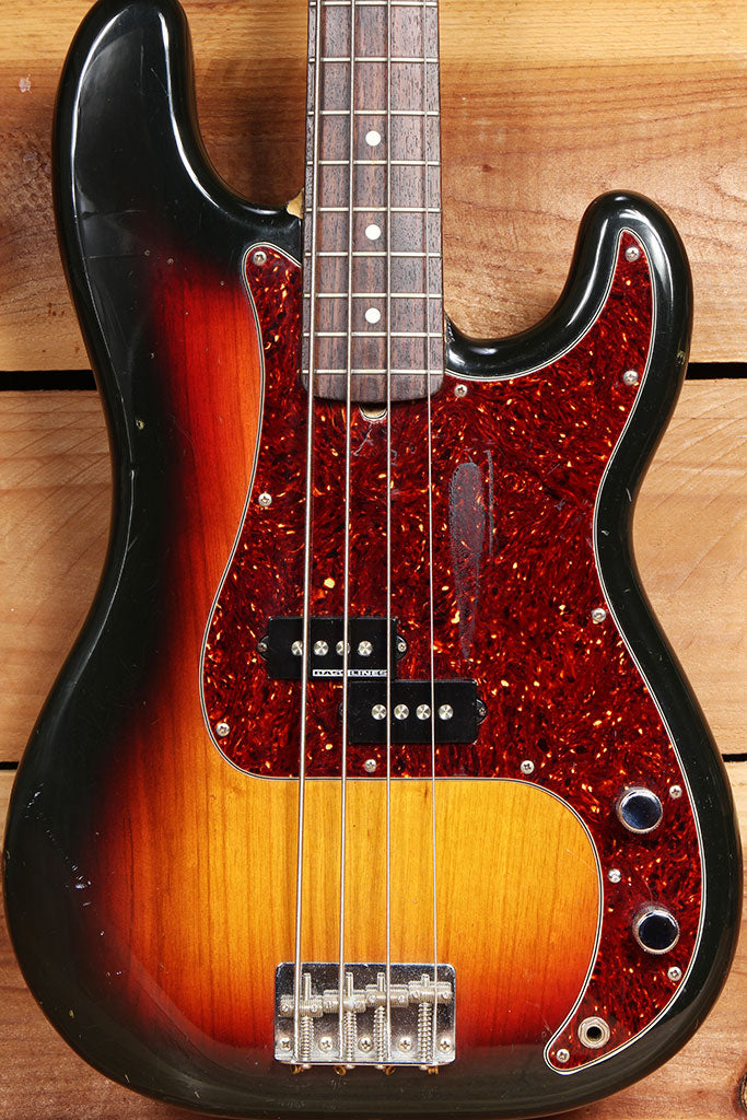 FENDER MIJ PRECISION P-BASS 30-Yr Vintage 1989 Relic Sunburst Japan 8.5  lbs! 10146