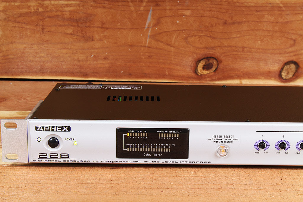 2025-25 秋冬新作  ハイブランドの 228 Aphex 8 Level Line Balanced to Unbalanced Channel 配信機器・PA機器・レコーディング機器