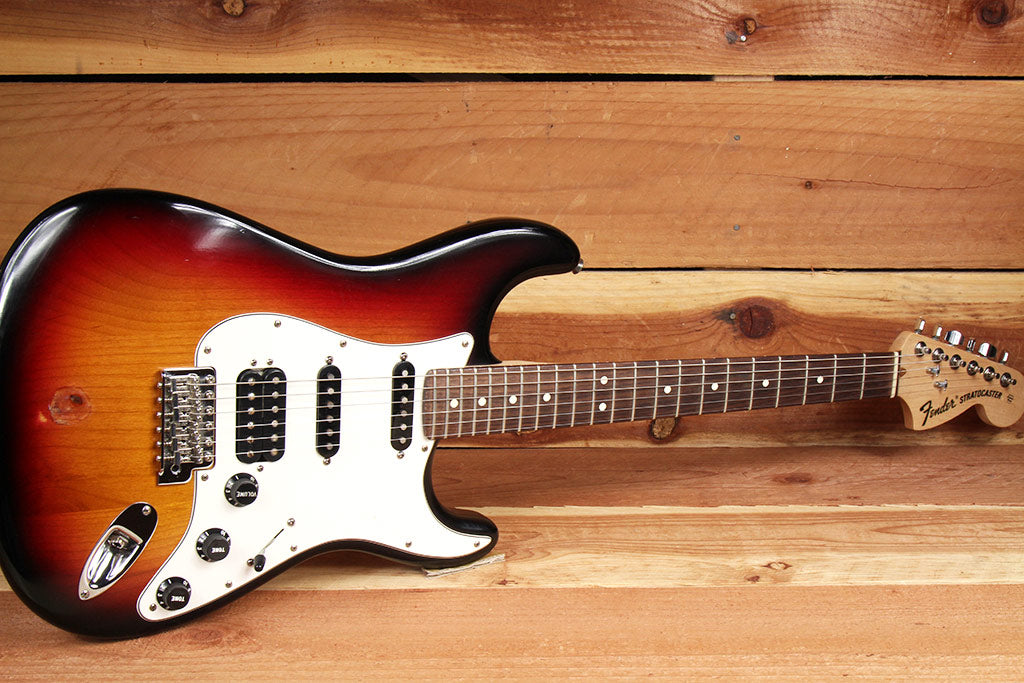 FENDER HIGHWAY ONE 1 STRATOCASTER HSS USA NITRO AMERICAN RED STRAT