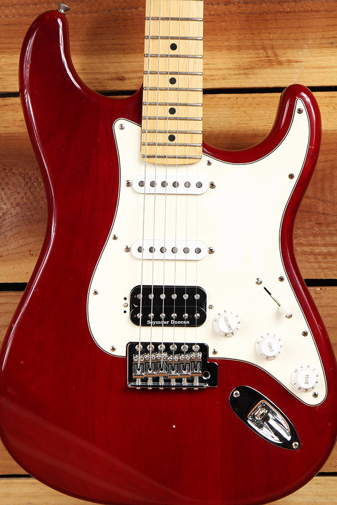 FENDER HIGHWAY ONE 1 STRATOCASTER HSS USA NITRO AMERICAN RED STRAT