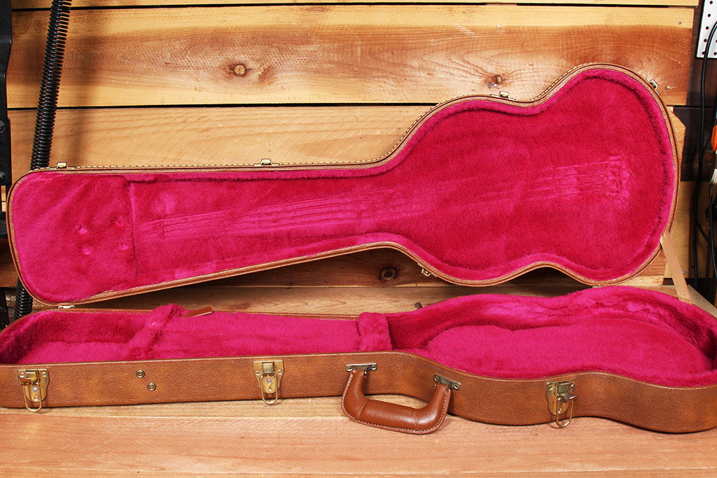 Gibson guitar deals case pink lining