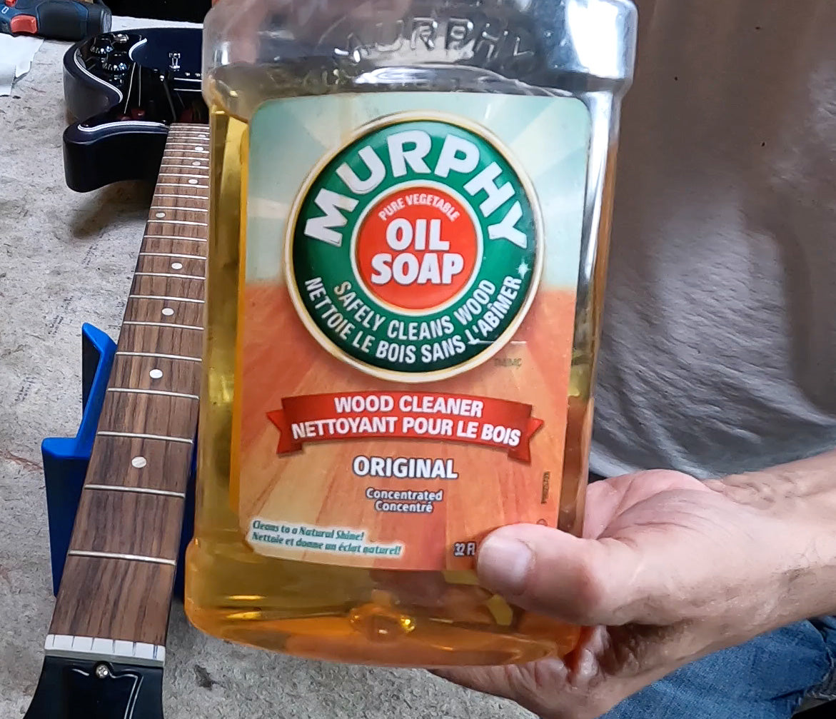 Clean Fretboard w/ Murphy's Oil Soap & Steel Wool!