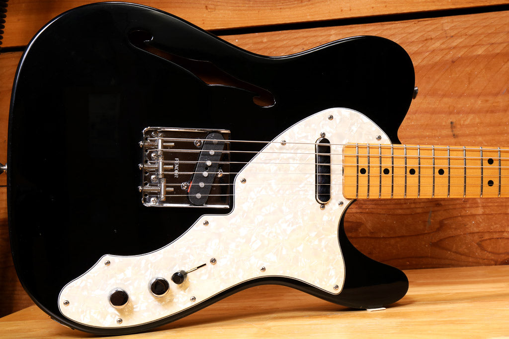 Fender 69 Telecaster Thinline 2007 Black Semi-Hollow 5.5-pound Tele! 08759