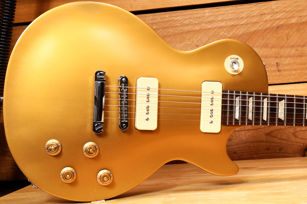Gibson 2013 Les Paul '50s Tribute P90 Goldtop + HSC Sweet! 30677 ...