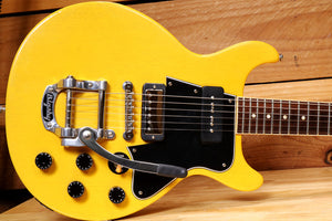 Gibson Les Paul Double Cutaway Special P-90 2004 - Gloss Yellow w/ Bigsby! 44301