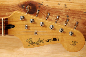 Fender 2002 Deluxe Series Cyclone MIM Graffiti Yellow Atomic Humbucker Bag 59907