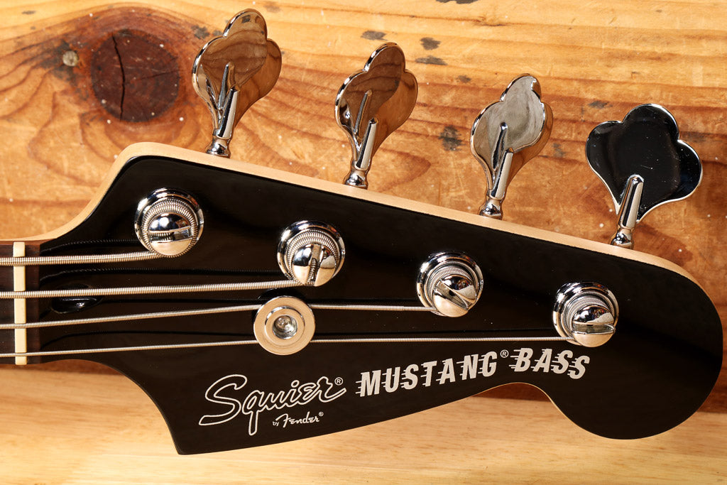 Fender Mikey Way Short Scale Mustang Bass Mint! Silver Flake + GT Stripe 11882