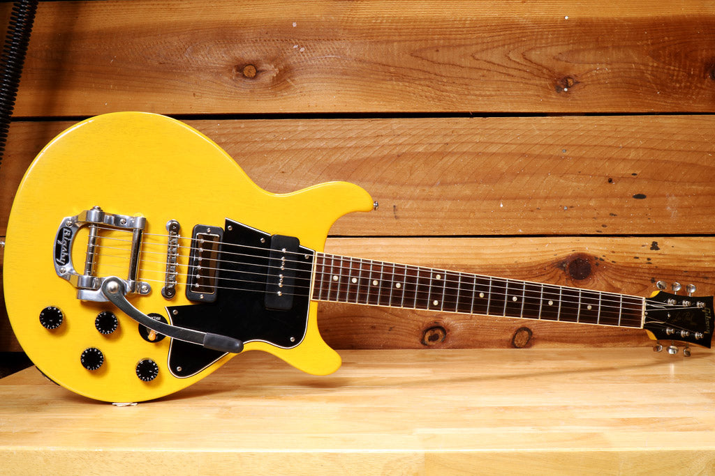 Gibson Les Paul Double Cutaway Special P-90 2004 - Gloss Yellow w/ Bigsby! 44301