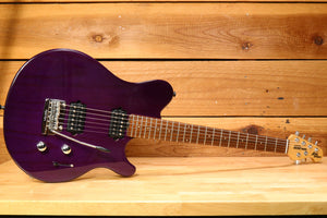 Ernie Ball Music Man 1999 Axis Sport HH Tremolo Trans Purple + G&G Hard Case 05420