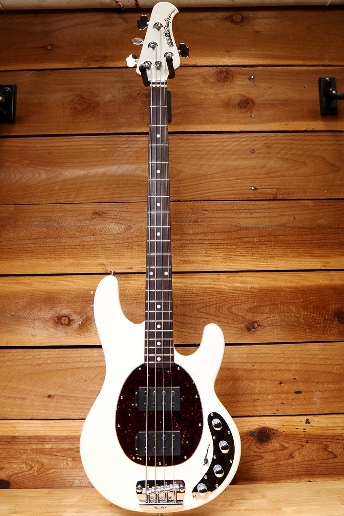 Ernie Ball Music Man StingRay SLO Special HH 4 String White w/OHSC 78813