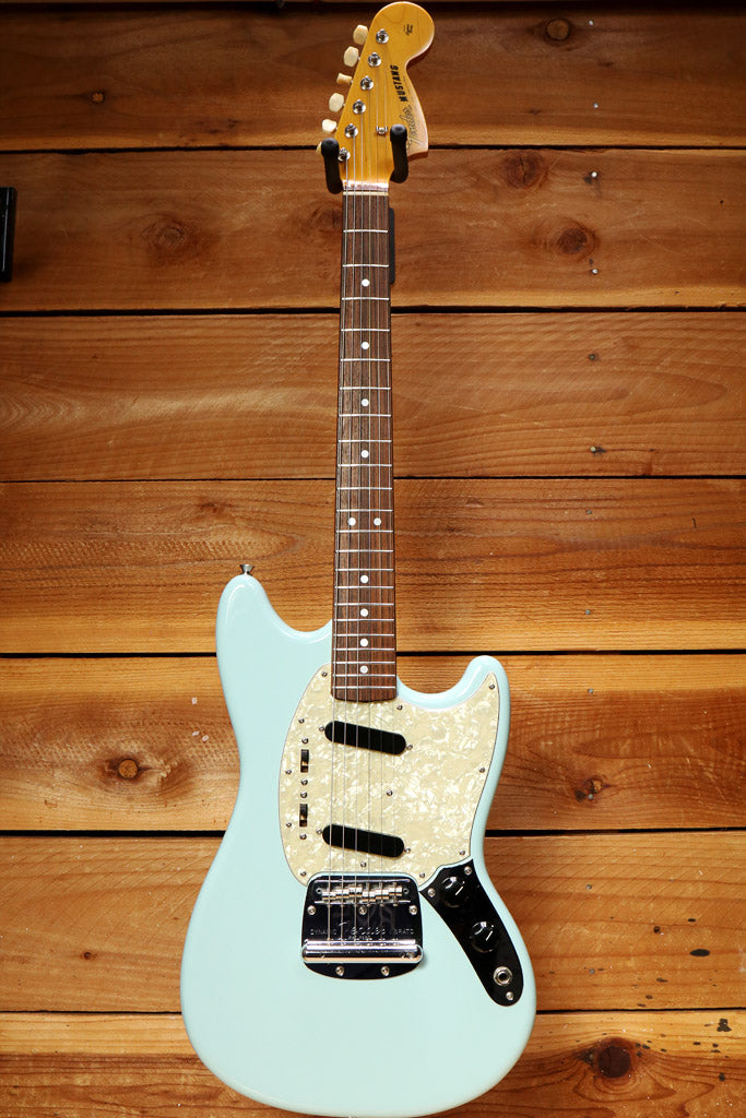 Fender MG-65 Mustang Daphne Blue Crafted in Japan Nice! CIJ MIJ 73704