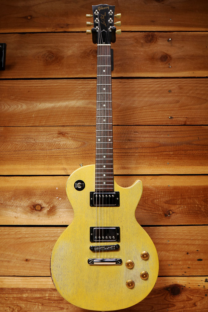 Gibson 2002 Les Paul Junior Special Humbuckers Faded TV Yellow USA Relic 82550