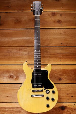 2003 Gibson Les Paul Double Cut DC Faded TV Yellow - Minor Repair + HSC 63321