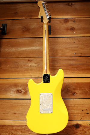 Fender 2002 Deluxe Series Cyclone MIM Graffiti Yellow Atomic Humbucker Bag 59907