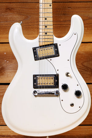 Univox Hi-Flier Phase IV 70s - White MIJ 4 Offset Guitar 32412