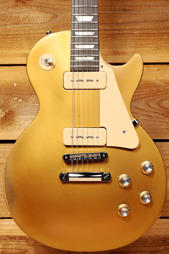 Gibson 2011 Les Paul 60s Tribute p90 Goldtop Mild Relic Greening