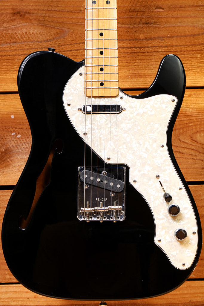 Fender 69 Telecaster Thinline 2007 Black Semi-Hollow 5.5-pound Tele! 08759