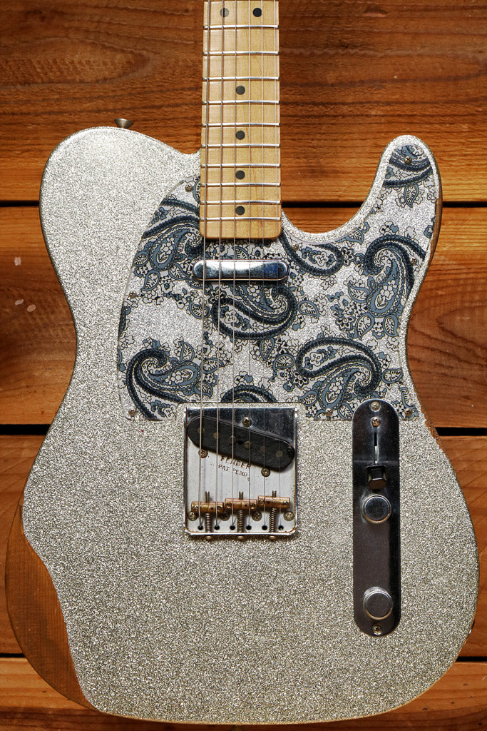 Fender Brad Paisley Road Worn Telecaster Silver Sparkle Tele w/ UPgrades! 50709