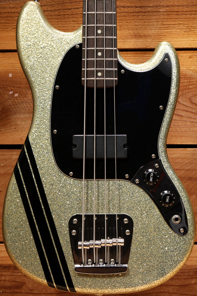 Fender Squier MIkey Way Short Scale Mustang Bass Clean! + Bag
