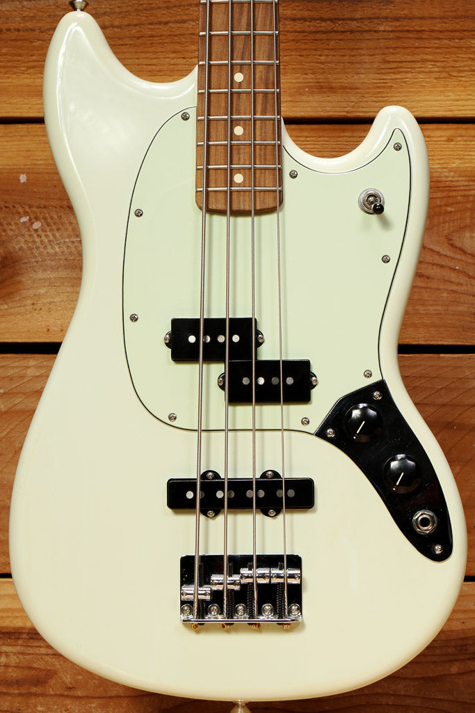 Fender 2019 Mustang Bass PJ Short Scale Offset Series Sonic Blue