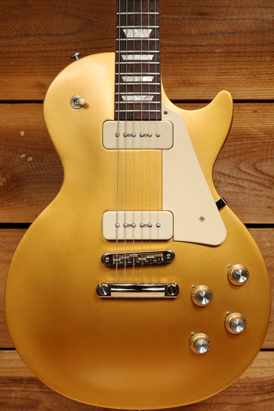 ギター Gibson lespaul tribute 60s p90 Gold Top Gibson Limited Edition Les Paul '60s Studio Tribute - Worn