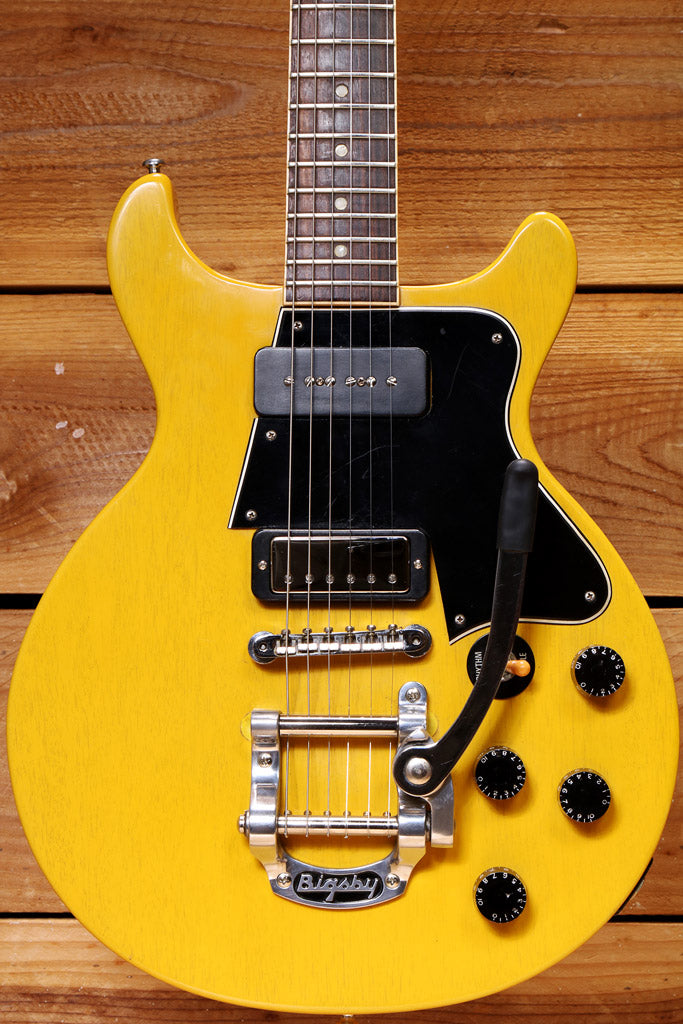 Gibson Les Paul Double Cutaway Special P-90 2004 - Gloss Yellow w/ Bigsby! 44301