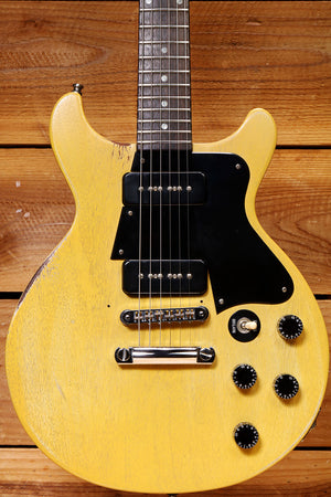 2003 Gibson Les Paul Double Cut DC Faded TV Yellow - Minor Repair + HSC 63321