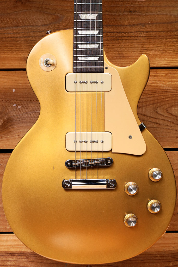 軽量 Gibson Les Paul Tribute P-90 Gold Top Gibson 2011 Les Paul 60s Tribute p90 Worn Goldtop NICE! 10418