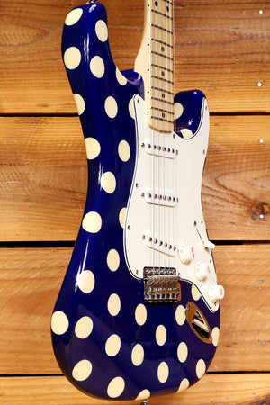 Fender Buddy Guy Signature Stratocaster SIGNED! Blue with White Polka Dots Rare! +HSC