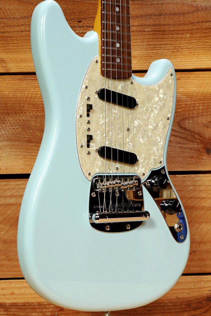 Fender MG-65 Mustang Daphne Blue Crafted in Japan Nice! CIJ MIJ 73704