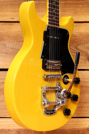 Gibson Les Paul Double Cutaway Special P-90 2004 - Gloss Yellow w/ Bigsby! 44301