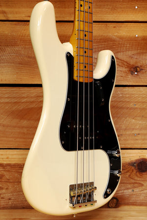 Fender 2015 Squier Matt Freeman Signature Precision P-Bass Vintage White 21793