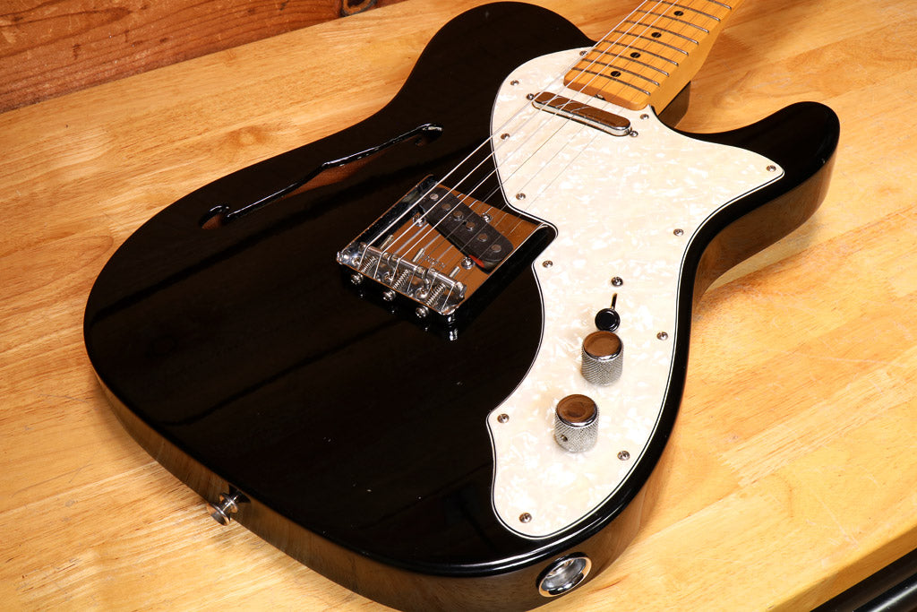 Fender 69 Telecaster Thinline 2007 Black Semi-Hollow 5.5-pound Tele! 08759