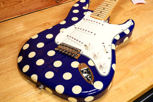 Fender Buddy Guy Signature Stratocaster SIGNED! Blue with White Polka Dots Rare! +HSC