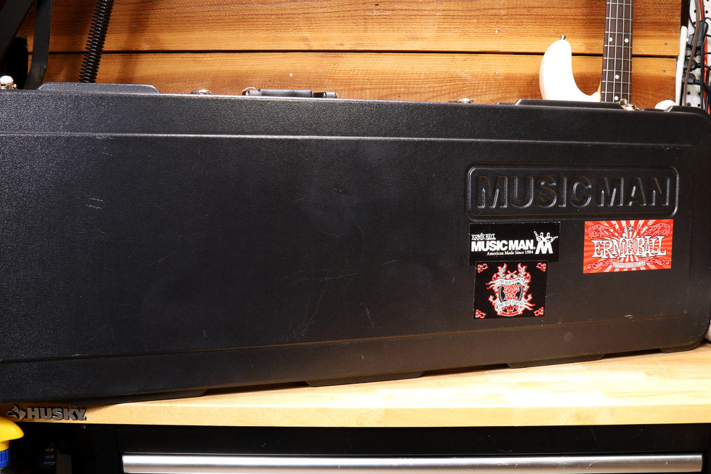 Ernie Ball Music Man StingRay SLO Special HH 4 String White w/OHSC 78813