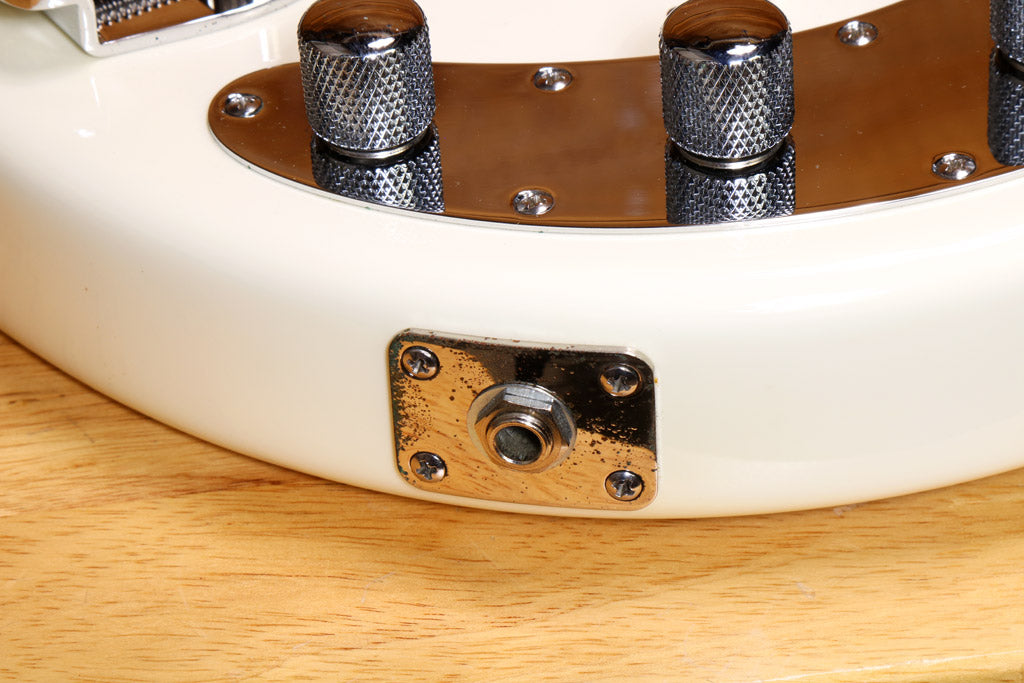 Ernie Ball Music Man StingRay SLO Special HH 4 String White w/OHSC 78813