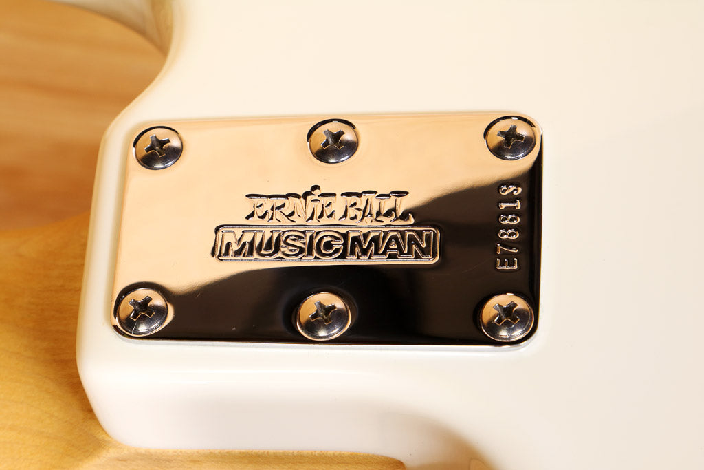 Ernie Ball Music Man StingRay SLO Special HH 4 String White w/OHSC 78813