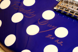 Fender Buddy Guy Signature Stratocaster SIGNED! Blue with White Polka Dots Rare! +HSC